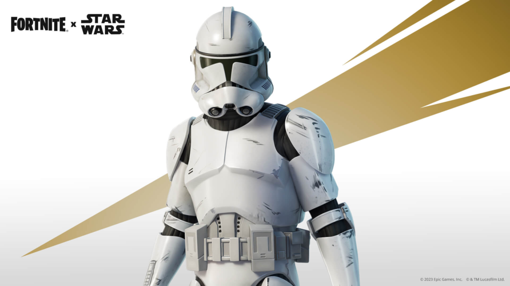 Novo evento de colaboração entre Fortnite e Star Wars traz skin gratuita de Clone Trooper