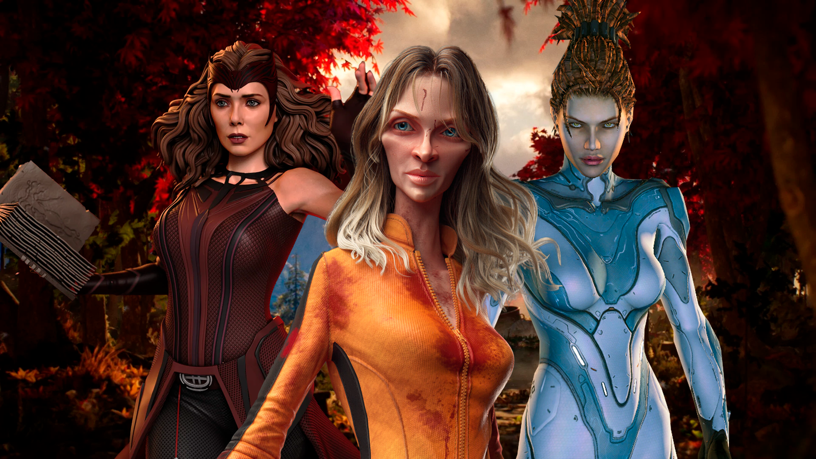 Evolução do visual de personagens femininas entre os jogos Mortal