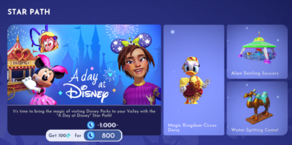 Disney Dreamlight Valley | Missões e recompensas do Star Path ‘A Day At Disney’